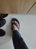 卡帝樂鱷魚（CARTELO）夏季真皮頭層牛皮拖鞋男韓版百搭夾趾人字拖鞋防滑軟底青年沙灘鞋 黑色 41 曬單實(shí)拍圖