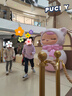 英氏（YEEHOO）男童衛(wèi)衣女童連帽上衣中大童裝長(zhǎng)袖春裝吸汗透氣休閑裝 紫色 130  曬單實(shí)拍圖