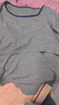 芬也 孕婦秋衣秋褲套裝純棉秋冬孕期打底產(chǎn)后哺乳喂奶保暖內衣 灰色 方領(lǐng) 【升級帶胸墊】 XXL 曬單實(shí)拍圖