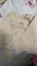 拉比兒童內衣套裝秋冬男女童加厚夾絲保暖內衣內褲2套裝 肩開(kāi)卡其100 曬單實(shí)拍圖