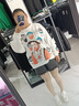 歐貝汐煙灰色高腰牛仔短褲女春夏春秋冬毛邊新款不規(guī)則寬松學(xué)生熱褲潮 6713灰色 L 曬單實(shí)拍圖