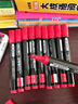得力（deli）記號筆防水防油不掉色大頭筆粗頭工地丙烯馬克筆勾線(xiàn)筆美術(shù)專(zhuān)用油性大頭筆速干快遞水筆 紅色10支 速干防水 SK109 曬單實(shí)拍圖