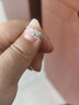 喜鉆真鉆附證書(shū)-鉑金鉆石戒指公主方鉆戒女求婚結婚鉆石戒指生日禮物 鉑金共44分H色(30+14) 曬單實(shí)拍圖