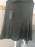 羅蒙 半身裙女2022夏季新款西裝面料中長(cháng)款遮胯a字垂感傘裙黑色百搭蓬 黑色 M 曬單實(shí)拍圖
