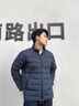 beanpole90%鵝絨 濱波秋冬男士商務優(yōu)雅輕薄羽絨休閑羽絨服 藏青色 L 180/96A 曬單實拍圖