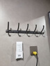 霓峰門(mén)后掛鉤免打孔強力衣鉤掛衣置物架壁掛墻上衣服帽子鑰匙收納掛架 槍灰色-3掛鉤 曬單實(shí)拍圖