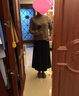 俞兆林（YUZHAOLIN）新款半高領(lǐng)加厚毛衣女秋冬季短款寬松韓版百搭針織打底 咖啡色 常規(guī) L 曬單實(shí)拍圖