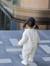 班喜迪嬰兒衣服秋冬裝寶寶連體衣嬰幼兒加絨棉服公主哈衣冬季夾棉外出服 碎花 90cm 曬單實(shí)拍圖