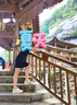 MO&Co.連衣裙夏美式復(fù)古印花寬松棉質(zhì)T恤裙氣質(zhì)休閑時裝摩安珂 黑色 M 165 曬單實拍圖
