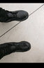 3515強人男靴頭層牛皮作戰靴戶(hù)外防刺穿登山靴訓練軍迷戰術(shù)靴子男 46 曬單實(shí)拍圖