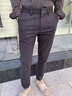 羅蒙輕奢品牌休閑褲男2022年秋冬新款加厚保暖商務(wù)休閑青年百搭直通韓版休閑褲 修身9分休閑褲青年 K8031灰色 31(2.4尺) 曬單實(shí)拍圖