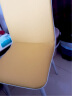 凡社餐椅家用 简约现代餐厅餐桌皮质软包靠背椅子 黄色2把 实拍图