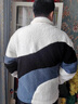 WHIM NASA男士羊羔絨棉服外套男冬季加絨加厚夾克褂子棉衣羽上絨服衣服男裝 3717-白色 XL 曬單實(shí)拍圖