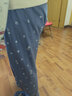 南極人兒童睡褲純棉春秋季男女童家居長(cháng)褲中大童寬松直筒褲全棉空調褲子 藏青星空 170 建議身高156-165CM 曬單實(shí)拍圖