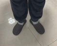 merdor日式高端棉麻拖鞋男款亞麻布藝辦公室軟底靜音女夏季情侶四季家用 深灰色 43-44 (適合41-42) 曬單實拍圖