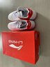 李寧（LI-NING）足球鞋男女生兒童碎釘鞋TF中小學(xué)生青少年小孩成人足球訓練運動(dòng)鞋 基礎白/朱砂紅 41.5 適腳長(cháng)26-26.5cm 曬單實(shí)拍圖
