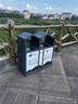 室外景區二分類(lèi)戶(hù)外垃圾桶不銹鋼大號庭院公園街道廣場(chǎng)金屬帶蓋可回收公共滅煙頭果皮箱學(xué)校物業(yè)市政道路商用 鍍鋅板山峰桶灰(送到市區/縣城自提) 曬單實(shí)拍圖