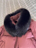 羽絨服毛領(lǐng)單買(mǎi)真毛狐貍大毛領(lǐng)子單賣(mài)男女通用派克服正品黑色圍巾 黑色高檔狐貍毛領(lǐng)(羽絨服通用款) 曬單實(shí)拍圖