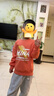 真維斯童裝男童套裝春秋2025新款兒童圓領(lǐng)衛衣中大童秋裝衣服男孩運動(dòng)兩件套 【加絨套裝】暖橘/橙色涂鴉 120 曬單實(shí)拍圖