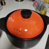 筷創(chuàng  ) 彩色砂鍋蓋配件陶瓷砂鍋蓋子黃色彩蓋湯鍋燉鍋蓋子湯煲蓋鍋蓋 直徑20CM 橘色 曬單實(shí)拍圖