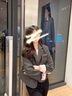衣典零一（LEDIALYI）新中式國(guó)風(fēng)西裝外套女2025春秋季女裝新款小個(gè)子休閑洋氣西服上衣 灰色 S 曬單實(shí)拍圖