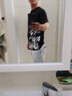 未盟冰絲短袖男士夏季2024新款潮牌潮流半袖體恤寬松衣服上衣 【兩件裝】T104黑+T102白 XL 【建議115-130斤】 曬單實拍圖
