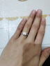 喜鉆真鉆附證書-鉑金鉆石戒指公主方鉆戒女求婚結婚鉆石戒指生日禮物 鉑金共45分FG色(30+15) 曬單實拍圖