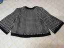 PORTS寶姿 秋季新品女裝箱型小香風(fēng)短款外套SB9J006BFK005 黑白格子 XS (2) 曬單實(shí)拍圖