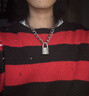 MOLCNANA同款南京鎖項鏈潮男女朋克情侶吊墜小眾設(shè)計送男朋友生日禮物 L0913南京鎖項鏈 曬單實拍圖
