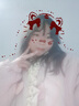 LPOX花邊棉服女2025冬v領(lǐng)寬松短款棉衣外套 粉色 M 95-110斤 曬單實(shí)拍圖