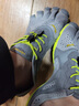 Vibram新款五指鞋 赤足跑步運動(dòng)馬拉松訓練健身五趾鞋 VRUN 灰黃色(男款) 41 曬單實(shí)拍圖