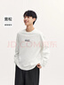 森馬（Semir）長(zhǎng)袖T恤男重磅寬松打底上衣印花情侶裝秋季內(nèi)搭外穿101524101211 曬單實(shí)拍圖