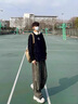 魯賓克扎染燈芯絨褲子男春秋款直筒寬松闊腿長(zhǎng)褲美式衛(wèi)褲痞帥休閑褲 綠色 XL 曬單實(shí)拍圖