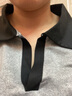 梵闋短袖T恤女夏季新款時(shí)尚女士洋氣百搭緊身翻領(lǐng)POLO衫刺繡休閑t上衣 灰色 M 80-105斤 曬單實(shí)拍圖