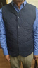 恒源祥新款羊毛棉馬甲男士冬內外穿輕薄大碼中老年保暖背心內搭坎肩 丈青 【綿羊毛抗寒馬甲】 2XL 130-145斤 曬單實(shí)拍圖