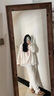另約珊瑚絨睡衣女款冬季加絨加厚保暖甜美法蘭絨2024新款秋冬款家居服 4822XI  米色 L 曬單實(shí)拍圖