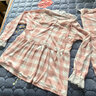 卡拉卡蒙孕婦月子服哺乳睡衣套裝薄款棉質(zhì)長袖春夏產(chǎn)前產(chǎn)后喂奶衣家居2011 2011粉格子 L碼（建議100-120斤） 曬單實拍圖