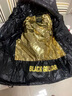 G.duck黑色金新款兒童羽絨服男童女童中大童韓版冬季加厚短款外套 黑色 150 cm 曬單實拍圖