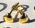 紅色年輪 黃金耳釘女款 999足金小耳環(huán) 心形愛心 迷你時尚百搭款 送女友 愛心耳釘一對  金重約0.58g 曬單實拍圖