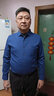 皮爾卡丹中年棉麻柔軟透氣長(cháng)袖襯衫男士口袋秋商務(wù)免燙休閑寬松長(cháng)袖襯衣男 藍色【8812】長(cháng) 175/XL140-160斤 曬單實(shí)拍圖