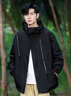 NASA RHUDE春季棒球服外套男秋冬夾克連帽潮流衣服男裝三合一沖鋒衣加絨秋裝 黑色(單衣/男女同款) XL (建議體重120-140斤) 曬單實(shí)拍圖