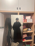 MO&Co.【NOIR系列】大衣綿羊毛牦牛絨斜襟長(cháng)款外套摩安珂 黑色 S 160 曬單實(shí)拍圖
