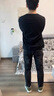 AEMAPE蘋果高端九分牛仔褲男秋季厚款青年休閑時(shí)尚修身彈力小腳百搭長(zhǎng)褲 312黑灰色（春秋款） 31(2尺4) 曬單實(shí)拍圖