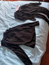 HengTravler 女士拉丁舞服裝成人跳舞秋冬長袖上衣訓(xùn)練裙褲舞蹈練功服形體舞衣套裝ST093 黑色 M 曬單實(shí)拍圖