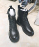 際華3515強人羊毛女靴軍勾皮毛一體冬季加絨防水棉鞋皮鞋馬丁靴 黑色 40 曬單實(shí)拍圖