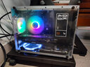 SKTC 星開(kāi)天HX100可手提全鋁MATX游戲臺式電腦機箱SFX/ATX電源黑色銀色機箱 銀色單玻璃+ATX電源架+風(fēng)扇架（無(wú)手提） 曬單實(shí)拍圖