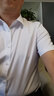 威可多（VICUTU）男士短袖襯衫商務(wù)正裝舒適百搭半袖襯衣 白色 185/B/43 曬單實(shí)拍圖
