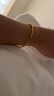 中國黃金（CHINA GOLD）黃金手鐲古法素圈手鐲足金999實(shí)心手鐲結婚三金老婆女友生日禮物 約5.9g實(shí)心【60圈口】 曬單實(shí)拍圖