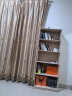 蔓斯菲尔（MSFE） 书架简约落地收纳多功能大容量省空间储物架多层置物书架柜子 窄款实木带背板+5格60x24x166CM 实拍图