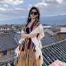 妙奕嘉云南民族風(fēng)披肩女外搭2025圍巾女西北旅游草原穿搭披肩斗篷披風(fēng)毯 荷葉邊民族風(fēng)披肩【黃色系】 曬單實(shí)拍圖
